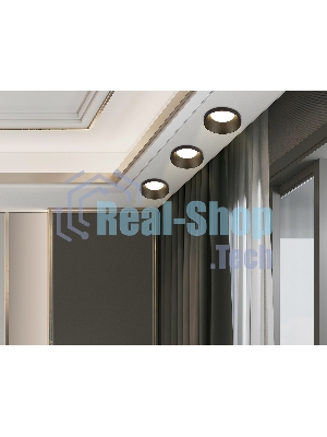 Встраиваемый точечный светильник Ambrella light TN102802 BK черный GU5.3 D71*34