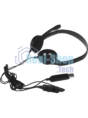 Гарнитура EPOS PC 8 чёрный, проводная, USB, подвижный микрофон, выключение микрофона