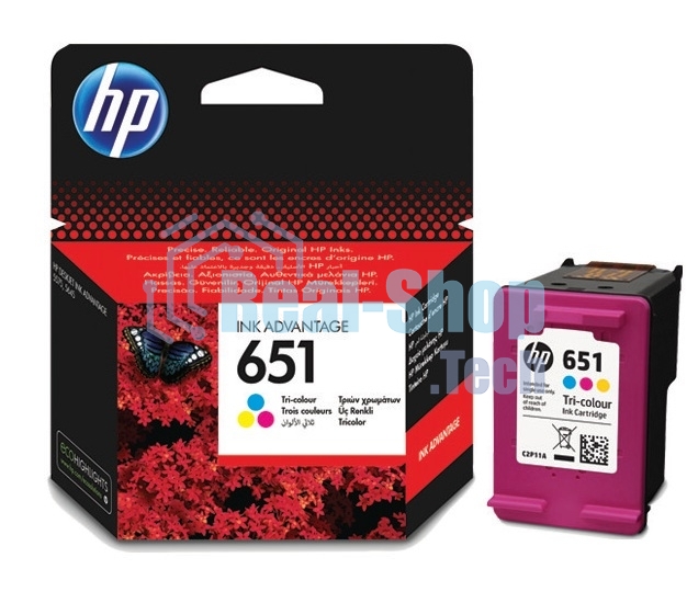 Картридж струйный HP 651 C2P11AE трехцветный для HP DJ IA5575e (300 стр.)