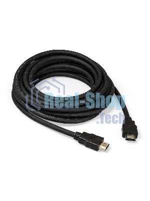 Кабель HDMI Exegate EX287732RUS EX-CC-HDMI2-5.0 (19M/19M, v2.0, 5м, 4K UHD, Ethernet, позолоченные контакты)