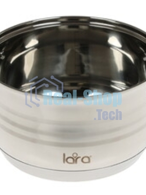 Кастрюля Lara LR02-584 SONATA 22x13 см, 4.9 л, нержавеющая сталь, индукция, с крышкой