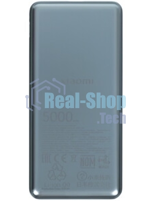 Портативный аккумулятор Xiaomi Ultra Slim 5000mAh QC/PD 20W 2.4A USB-C серый (BHR9535GL)