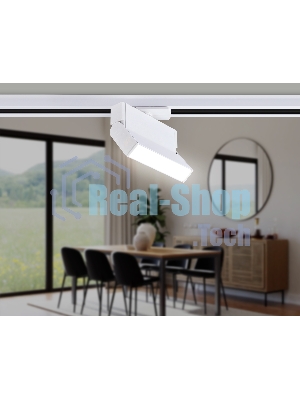 Трековый однофазный светодиодный светильник Ambrella light GL6801 WH белый LED 6W 4200K 115*22*87