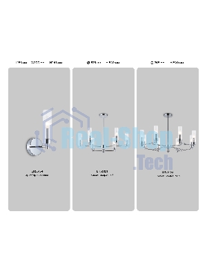 Настенный светильник Ambrella light LH55154 CH/CL хром/прозрачный E14 max 40W 155*100*245