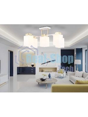 Светильник Ambrella light TR303047/5 WH/GD белый/золото E27/5 max 60W 540*480*270