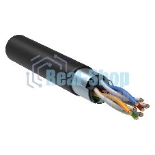 Кабель связи витая пара F/UTP кат. 5E 4 пары LDPE 1м черный GENERICA ITK BC3-C5E04-339-305-G