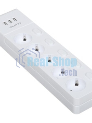 Сетевой фильтр QUMO Power Bar PRO 6SP4U (P-0006), белый