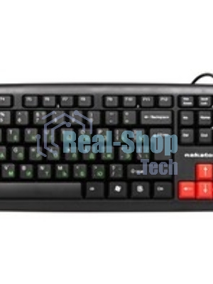 Клавиатура проводная NAKATOMI KN-02U USB черный