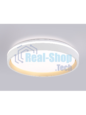 Светодиодный светильник RGB Ambrella light FZ607 WH/GD белый/золото IP20 66W 3000K-6500K+RGB D490*85 (ПДУ ИК)