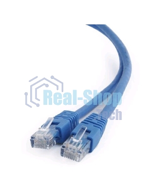 Патч-корд UTP Cablexpert cat.6, 1м, литой, многожильный, синий