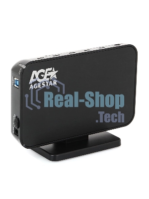 Внешний корпус для HDD AgeStar 3UB3A8-6G SATA II пластик/алюминий черный 3.5