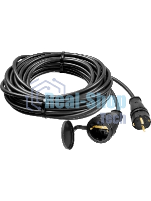 Удлинитель-шнур RC 315, 10 м, 3700 Вт, 1 гнездо, IP44, КГ 3х1,5 мм2, STAYER