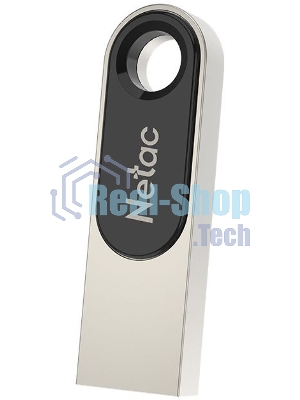 Флешка USB Netac U278 (NT03U278N-032G-20PN), 32Gb, USB 2.0, R/W 50/10, серебристый/черный