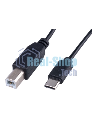 Кабель USB2.0 Гарнизон GCC-USB2-CMBM-1.8M, Type-C/BM, медь, 1.8м, черный, пакет