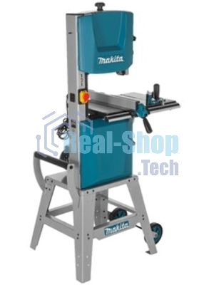 Пила Makita LB1200F ленточная [LB1200F] 900Вт,400\800м\мин,рез-165х305мм,81.2кг,кор,стол на ножках,подсв,угл направляющая+5полотен