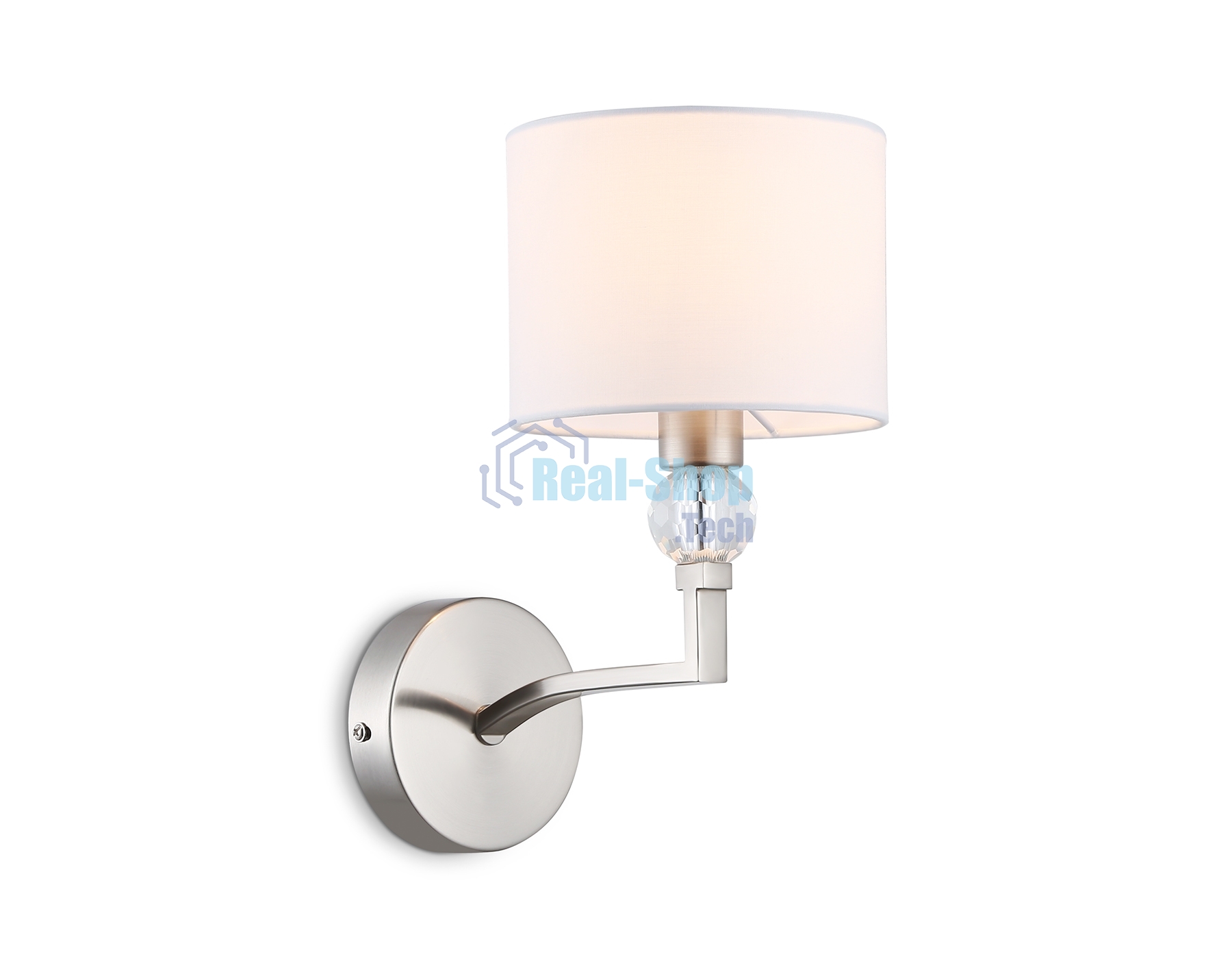 Настенный светильник Ambrella light LH71125 SN/WH никель/белый E14 max 40W 220*140*250