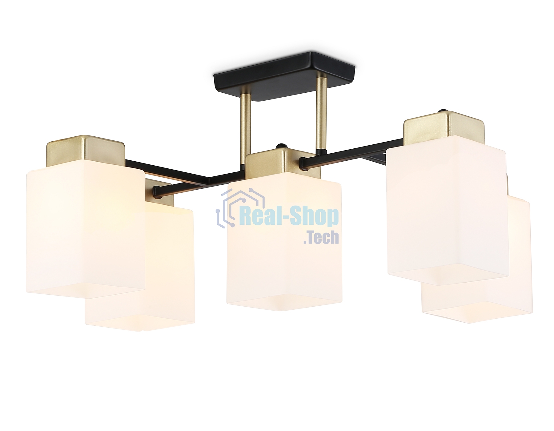 Светильник Ambrella light TR303048/5 BK/GD черный/золото E27/5 max 60W 540*480*270