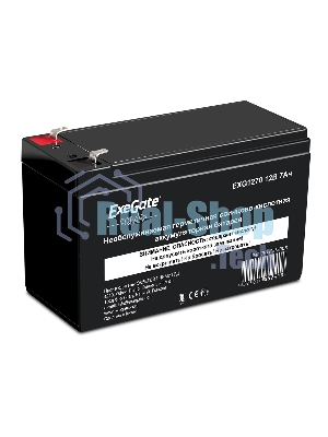 Батарея для ИБП ExeGate EP129858RUS DTM 1207/EXG1270 (12V 7Ah) клеммы F2