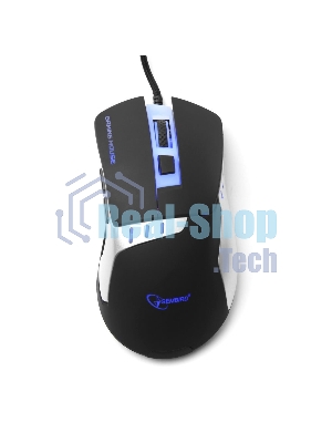 Мышь проводная Gembird MG-520 черный, 3200 dpi, USB, кнопки - 6