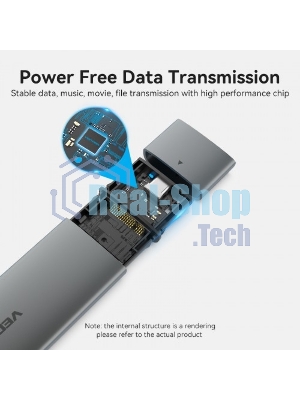 Корпус для SSD Vention USB 3.1 Gen 2-C M.2 NVMe Серый