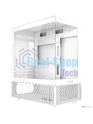 Компьютерный корпус Powercase Vision Micro M2, Tempered Glass, белый, mATX (CVMWM2-L0)