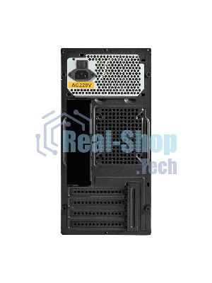 Компьютерный корпус Minitower ExeGate BAA-303M-UNS500 (mATX, БП UNS500 с вент. 12см, 2*USB, HD Audio, черный)