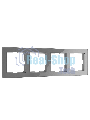 Рамка на 4 поста Acrylic (графит) W0042704