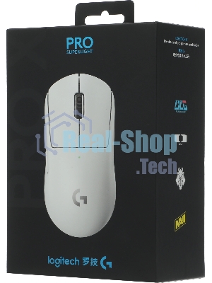 Мышь беспроводная Logitech G PRO X SUPERLIGHT белый, 25600 dpi, радиоканал, USB, кнопки - 5