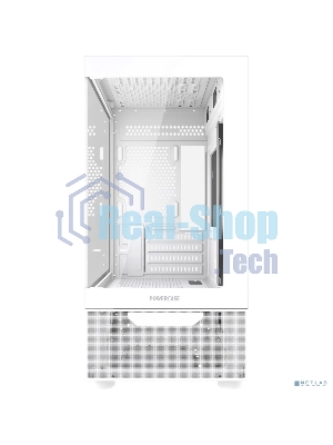 Компьютерный корпус Powercase Vision Micro M2, Tempered Glass, белый, mATX (CVMWM2-L0)