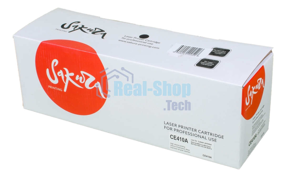 Картридж лазерный Sakura CE410A для HP Laserjet Pro 400 Color M451DN/M451DW/451NW/MFP M475DW/M475DN, Laserjet 300 color MFP M375N, черный, 2200 к.