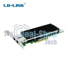 Сетевая карта LR-Link 2 порта 10/100/1000/10G Base-T на чипе Intel X540, LREC9802BT