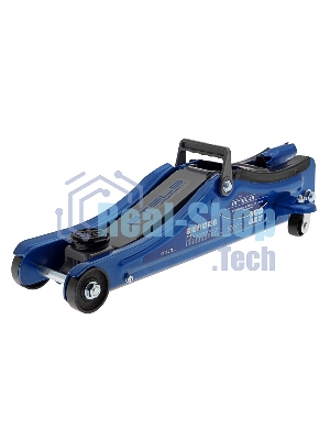 Домкрат Stels 51130 гидравлический подкатной в пластиковом кейсе 2 тонны low profile 80-380 мм