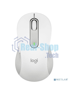 Мышь беспроводная Logitech Signature M650 L белый, 4000 dpi, радиоканал, Bluetooth, USB, кнопки - 5