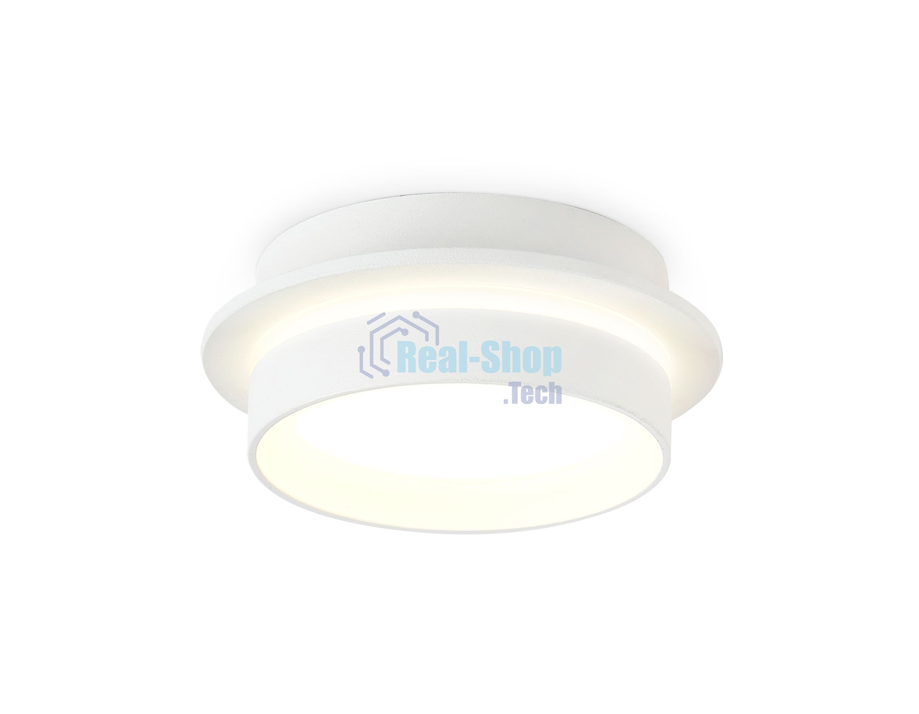 Светильник Ambrella light TN5383 SWH/FR белый песок/белый матовый GX53 IP44 D105*40