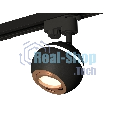 Светильник Ambrella light XT1102024 SBK/PPG черный песок/золото розовое полированное MR16 GU5.3 LED 3W 4200K