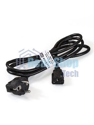 Кабель питания ExeGate EX287264RUS PC-1,8 OfficePC 450W (Евровилка Schuko ->С13) черный, 1.8м
