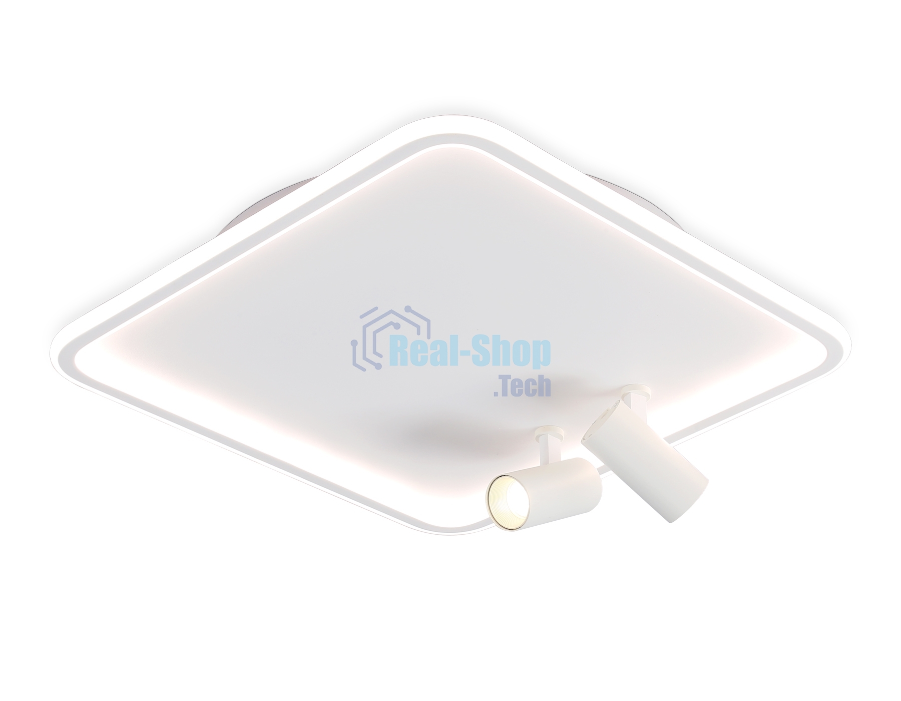 Светильник Ambrella light FL5114/1+2 WH белый 97W 3000K-6400K 480*480*130 (ПДУ ИК)