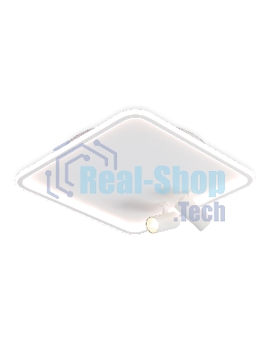 Светильник Ambrella light FL5114/1+2 WH белый 97W 3000K-6400K 480*480*130 (ПДУ ИК)