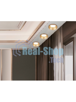 Встраиваемый точечный светильник Ambrella light TN102803 GD золото GU5.3 D71*34