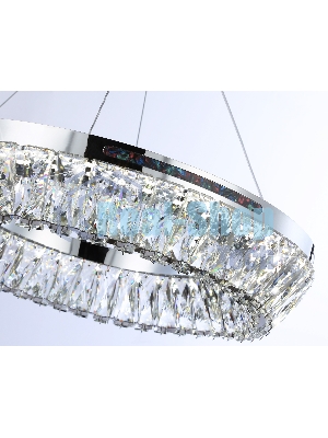 Светильник Ambrella light TR5022 CH/CL хром/прозрачный 3000K/4200K/6400K 47W D500*540 (Без ПДУ)