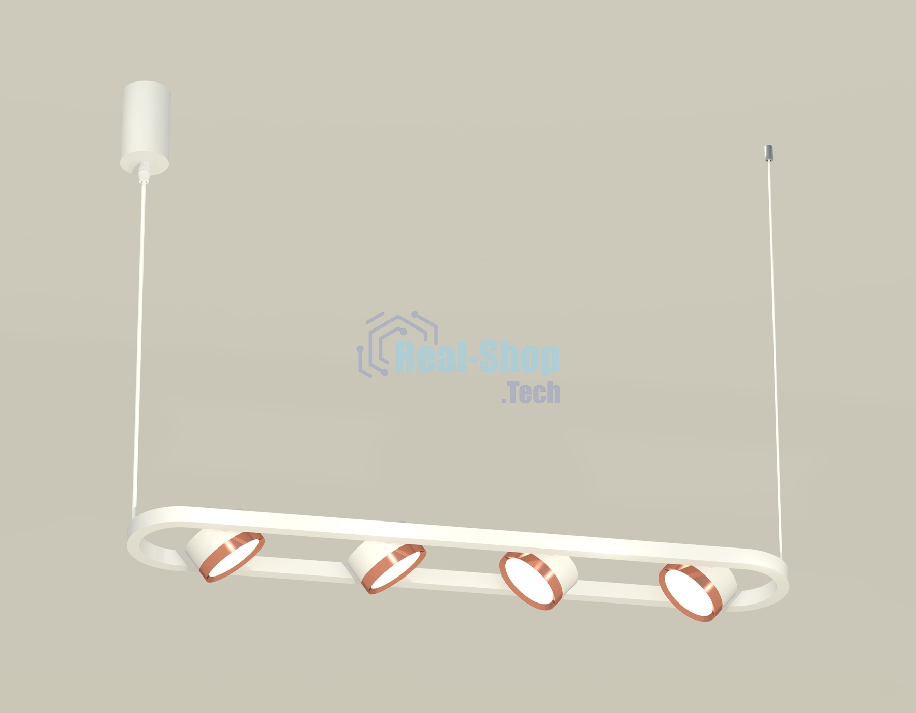 Светильник Ambrella light XB9163103/4 SWH/PPG белый песок/золото розовое полированное GX53 (C9163, N8126)