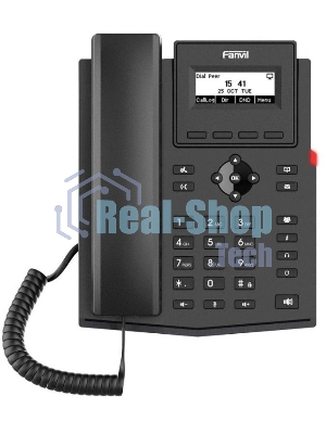 Телефон IP Fanvil X301W c б/п черный