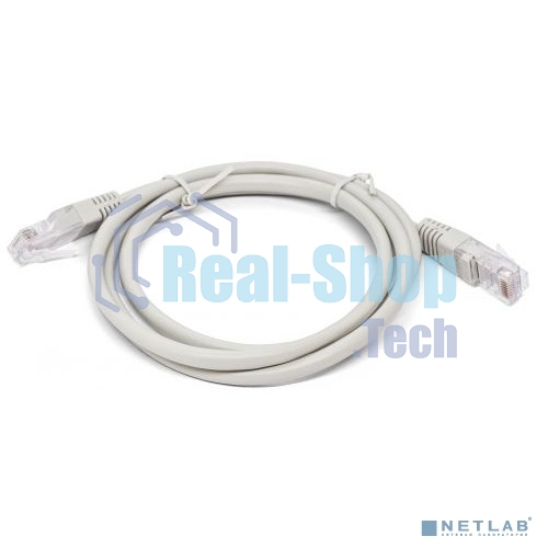 Кабель патч-корд, Filum FL-U6-2M U/UTP 6 cat. 2м, 26AWG(7x0.16 мм), омедненный алюминий (CCA), PVC, серый