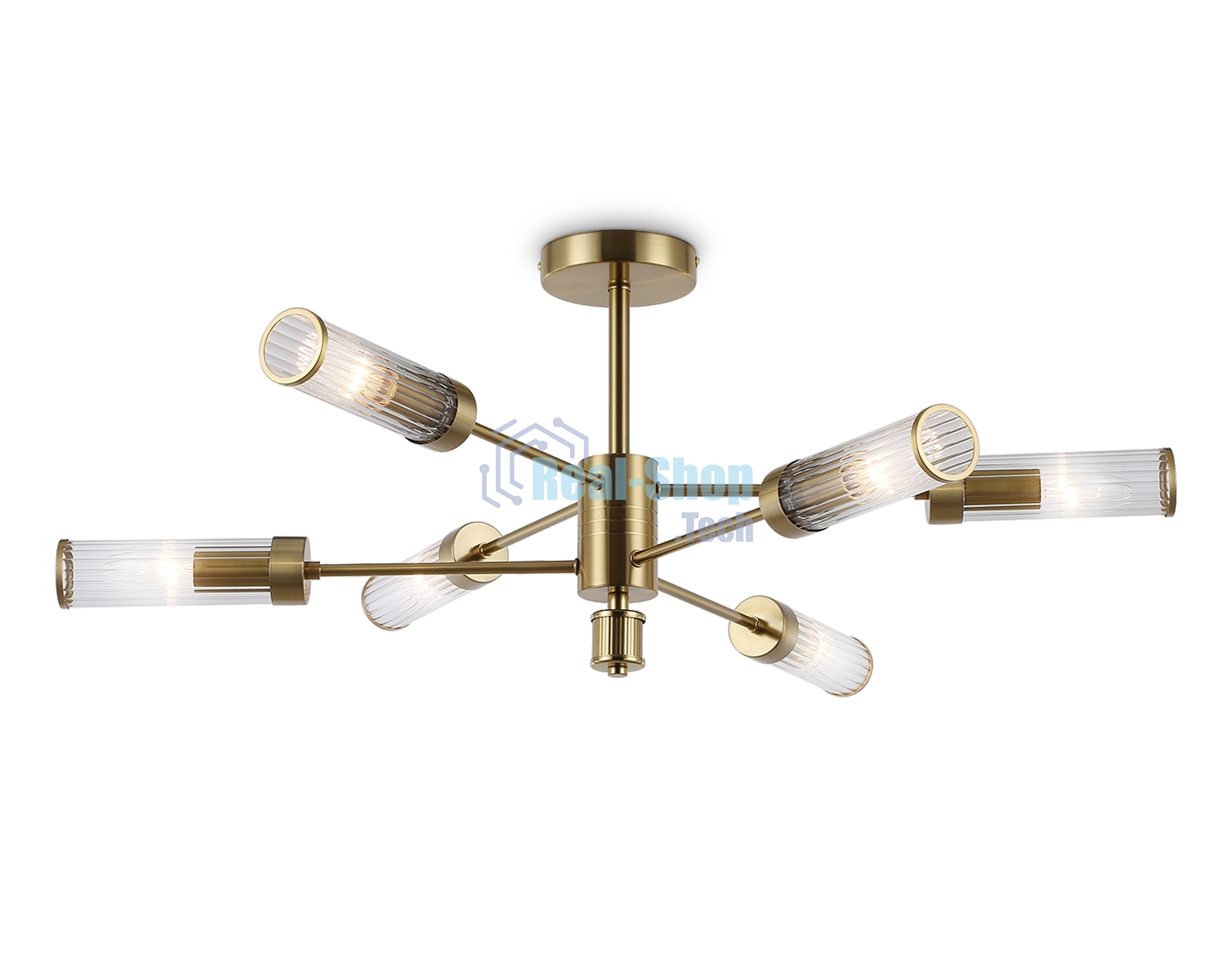 Люстра Ambrella light LH55161/6 BS/CL латунь/прозрачный E14/6 max 40W D830*330