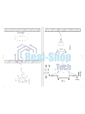 Встраиваемый точечный светильник Ambrella light TN102803 GD золото GU5.3 D71*34