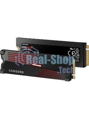 Накопитель SSD Samsung 990 Pro 4Tb, PCIe 4.0 x4, M.2 2280, NVMe, R/W 7450/6900, с радиатором
