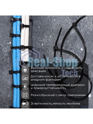 Стяжка кабельная нейлоновая PROconnect (57-0201-4) 200x2,5 мм, черный (100 шт/уп)