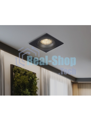 Светильник встраиваемый Ambrella light TN102729 BK черный GU5.3 92*92*23