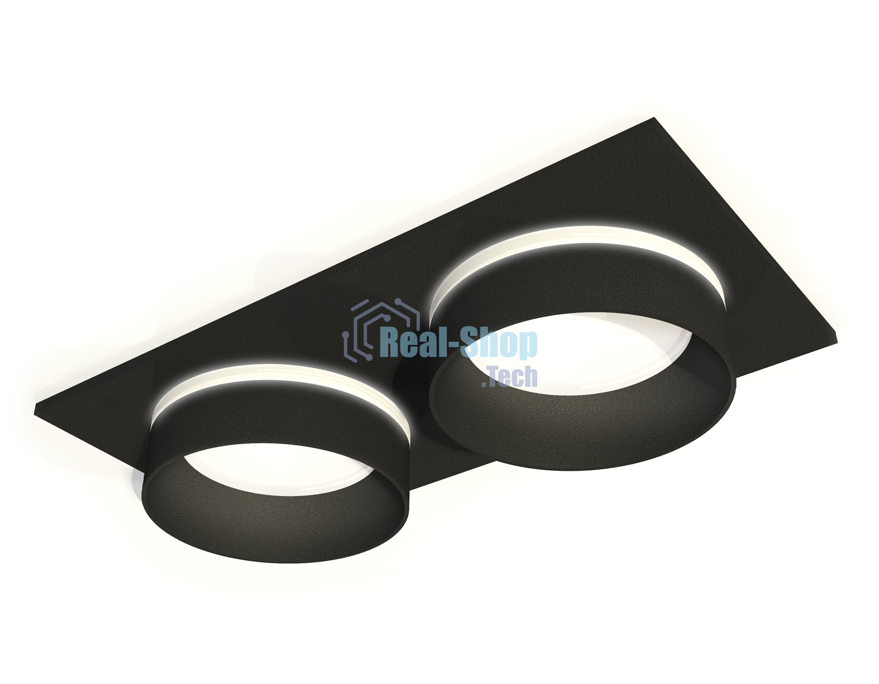 Комплект встраиваемого светильника Ambrella light XC6526061 SBK/FR черный песок/белый матовый MR16 GU5.3 (C6526, N6229)