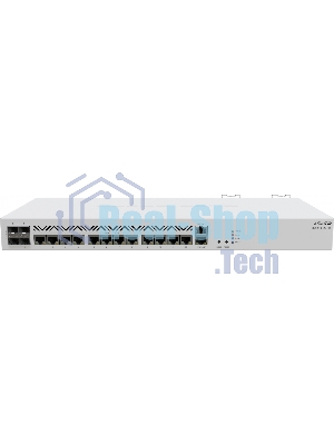 Маршрутизатор Mikrotik CCR2116-12G-4S+ Cloud Core Router 2116-12G-4S+ with Amazon Annapurna Labs Alpine v3 AL73400 CPU (16-cores, 2GHz per core), 16Gb RAM, 4xSFP+ cage, 13xGbit LAN, M.2 PCIe slot, RouterOS L6, 1U rackmount case, Dual PSU
